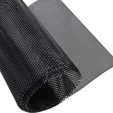 Universal Car Grill Mesh 40" X 13", Black-Painted Aluminum Alloy Automotive Gril