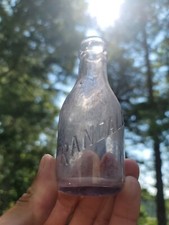 Antigua botella de jugo de fruta Randall de lavanda◇ ¡Mini botella de uva de amatista antigua!