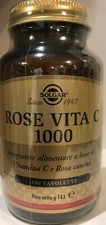 Solgar ROSE VITA C 1000 Integratore Vitamina C e Rosa canina 100 Tavolette