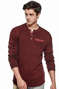 mens red henley