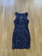 New Look Size UK 10 Navy Blue Sequin Party Dress BRAND NEW WITH TAGS