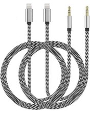 Aux Cord for Iphone, 4x2 Pack Lightning to 3.5 Mm Headphone J