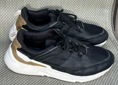 Zara Ortholite Men's Lace Up Walking Shoe Gym Sneakers Black