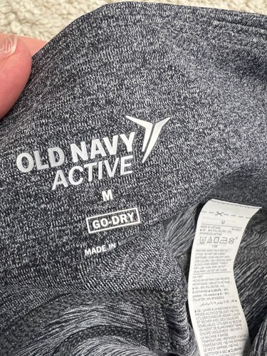 Old Navy Active Leggings Womens Medium Gray Yoga Pants Mid Rise Athleisure NWT - 第 10/11 張圖片