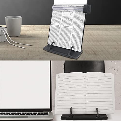 Desktop Document Book Holder w/ 7 Adjustable Positions File Organizer Copyholder - Picture 5 of 9