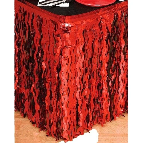 Faldas de Mesa Fiesta de Papel de Aluminio