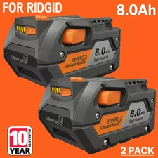 2PACK for Ridgid R840085 8.0Ah Lithium Ion Battery Rigid 18Volt R840087 Tool NEW