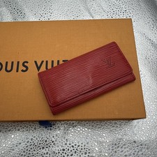 Louis Vuitton Epi Leather Multicl s 4 Key Case Key Holder Auth Used Red