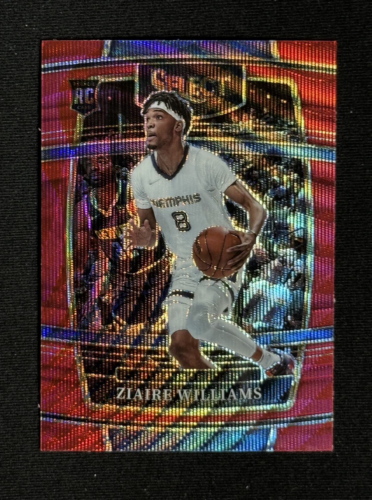 2021-22 Panini Select Ziaire Williams Rookie Red Wave Prizms #86