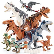 Jurassic Dino World Large Dinosaur Building Blocks Set for Kids