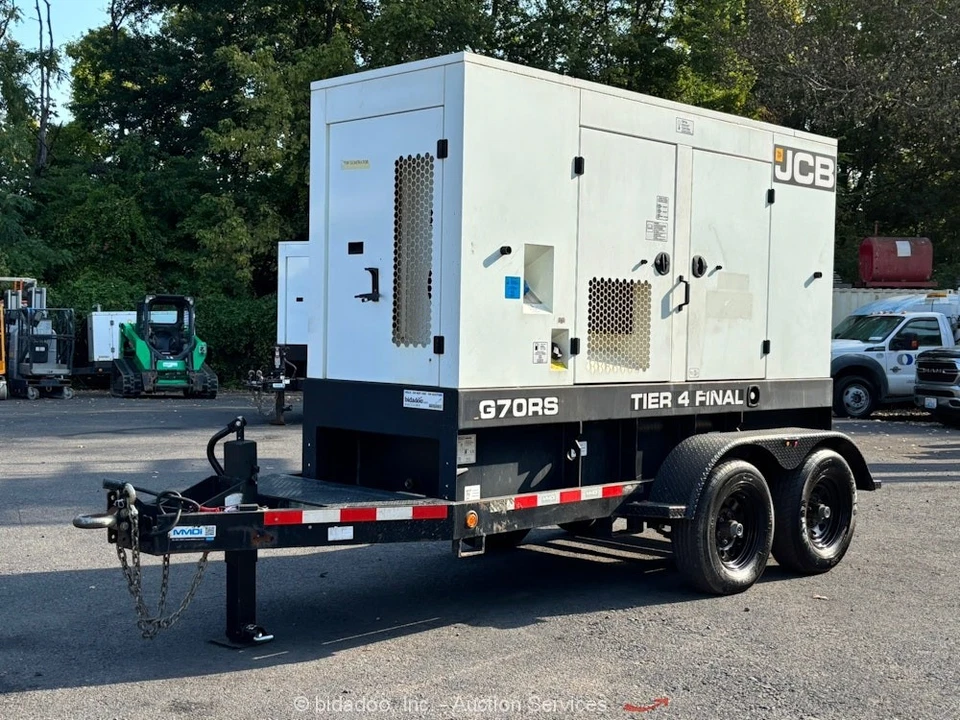 Generador remolcable JCB G70RS T/A 2021 56 kW 70 kVA grupo electrógeno nivel 4 final bidadoo