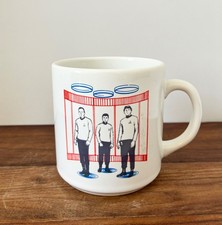 Vtg 1989 STAR TREK Transporter Scene Coffee Mug Cup Kirk Spock McCoy Paramount