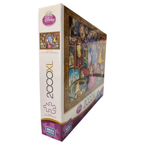 Nuovo Disney Princess Mega Puzzle XL 2000 pezzi Cenerentola Tiana Ariel Belle Moana - Foto 5 di 8