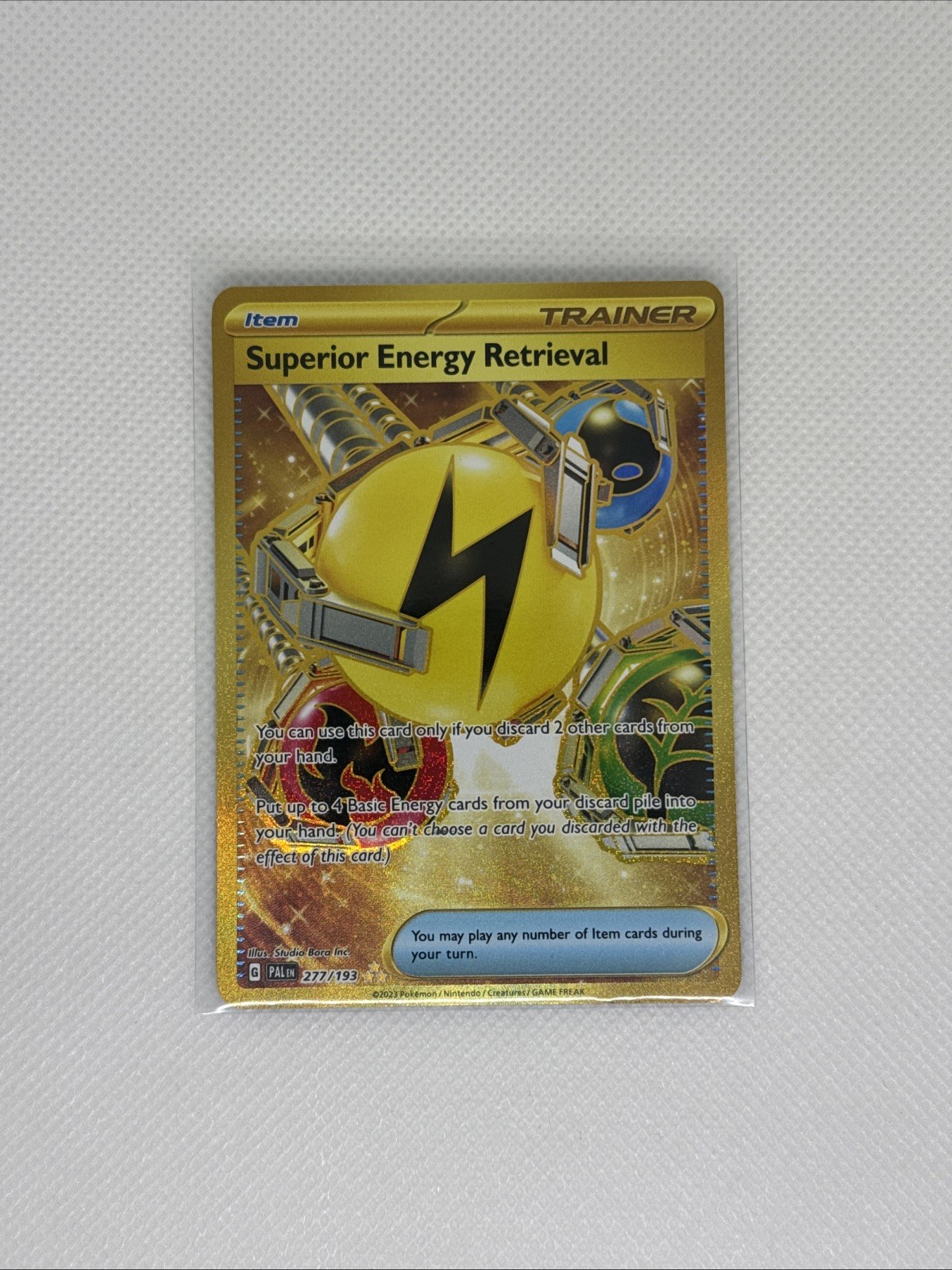 Superior Energy Retrieval Paldea Evolved 277/193 Hyper Rare Pokemon TCG Card NM