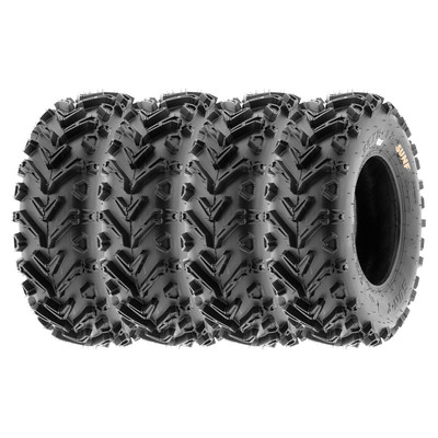 Set of 4, 25x10-12 25x10x12 Tubeless 6 Ply - SunF UTV Tire A041