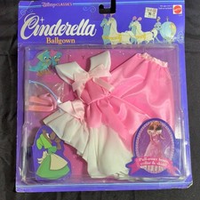 Mattel Disney Classics Cinderella Ballgown Dress Pink White 11.5in Doll 1992 12  