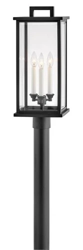 Hinkley Weymouth 22 1/4" High Black Outdoor Post Light - Picture 3 of 3