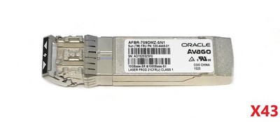 Lot of 43 Oracle Avago AFBR-709DMZ-SN1 10Gbps 850nm SFP+ Transceiver Modules