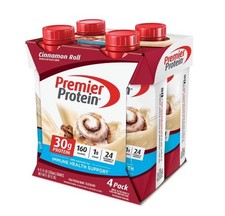 Premier Protein Shake, Cinnamon Roll, 30g Protein, 11 Fl Oz, 4 Ct