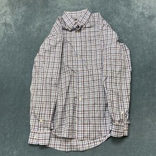 Kirkland Signature Dress Shirt Men's 15.5 Multi Check Traditional Fit Non-Iron