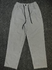 Gourmet Wear Sz XS Chef Kitchen hand Check Black White Pants Trousers As New