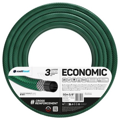 Gartenschlauch Wasserschlauch 3-lagig 5/8'' 50 m Grün Cellfast
