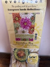 Evergreen Floral Welcome 29" x 43" Decorative Flag Home Garden Decor