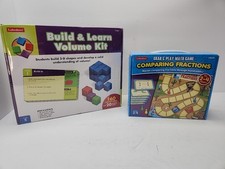 Lakeshore Build  Learn Volume Math Kit  Comparing Fractions Game Grade 3 4 5