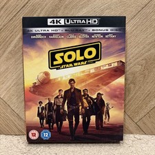 Solo: A Star Wars Story 4K Ultra HD + Blu-ray • LIKE NEW • UK Seller