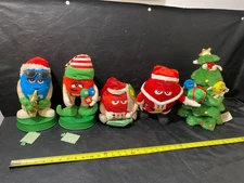 M&M Christmas plush figures tree M&Ms toys - untested electronic functions