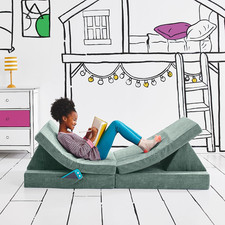Kids and Toddler Play Couch, Convertible Folding Sofa, Durable Foam Modular Desi
