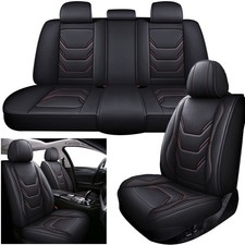 For Toyota Rav4 Full Set Leather Car Seat Cover 5-seat Front Rear Protectors