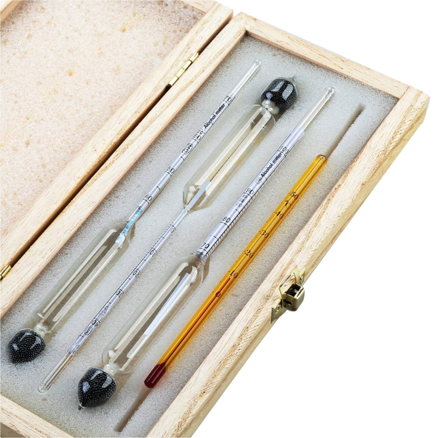 Alkoholmeter Hydrometer Tester 3 Stück Spirituosen Alkoholgehalt Messgerät