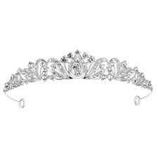 Princess Tiara Headband, Crystal Rhinestones Tiaras Crown for Women, Wedding