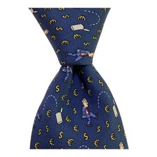 VINEYARD VINES Custom Men's Silk Necktie USA Designer Geometric Blue/Multi GUC