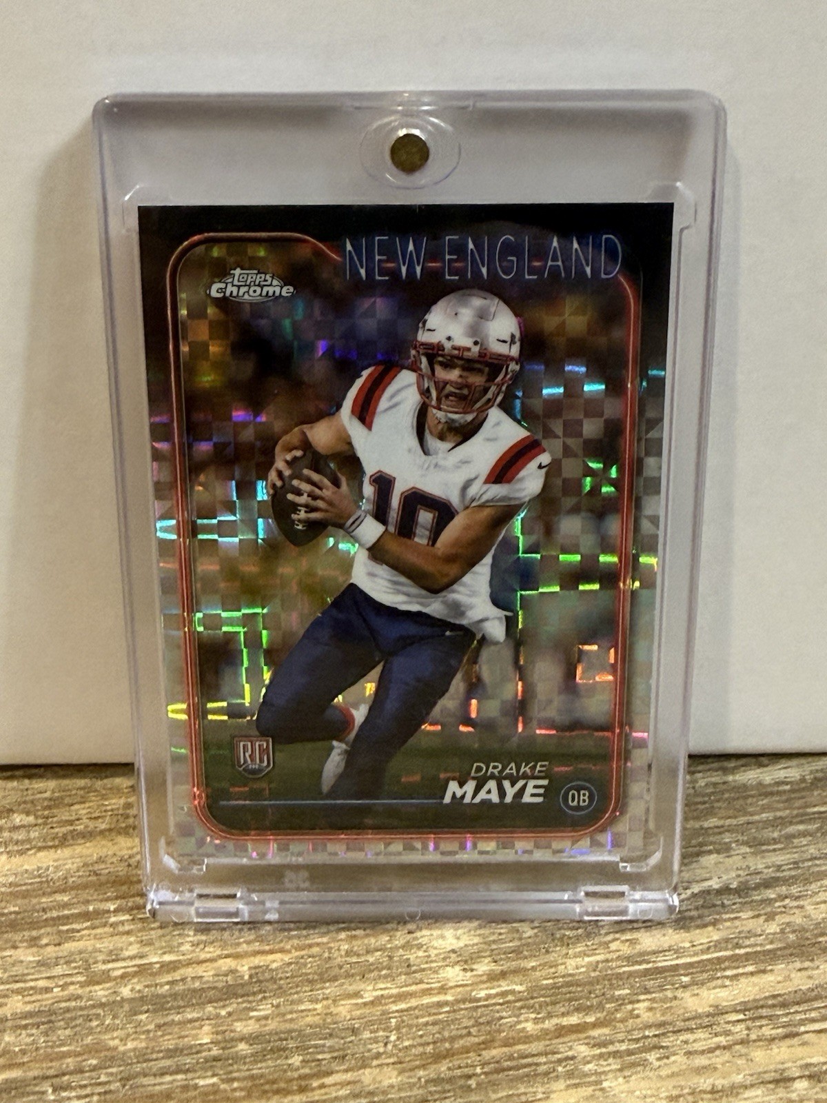 2024 Topps Chrome - Rookies Drake Maye #203 X-Fractor (RC)