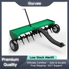 Universal Hitch 48" Tow Behind Lawn Plug Aerator Steel Tines