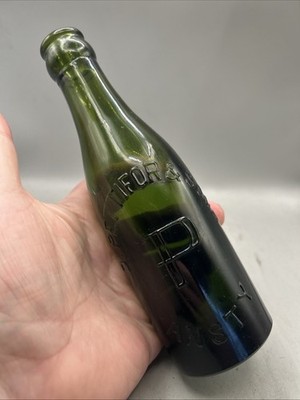 SCHÖNE 40ER - 50ER JAHRE GLAS BIERFLASCHE PETTIFOR & SONS ANSTY (LEICESTER)