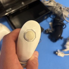 Nintendo Wii U Black Console Bundle Lot 32GB Controllers Tested Working Read***