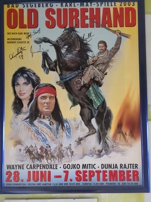 Winnetou. Karl May Spiele. Bad Segeberg. 2003. Mitic. Rajter. Carpendale. 60x80