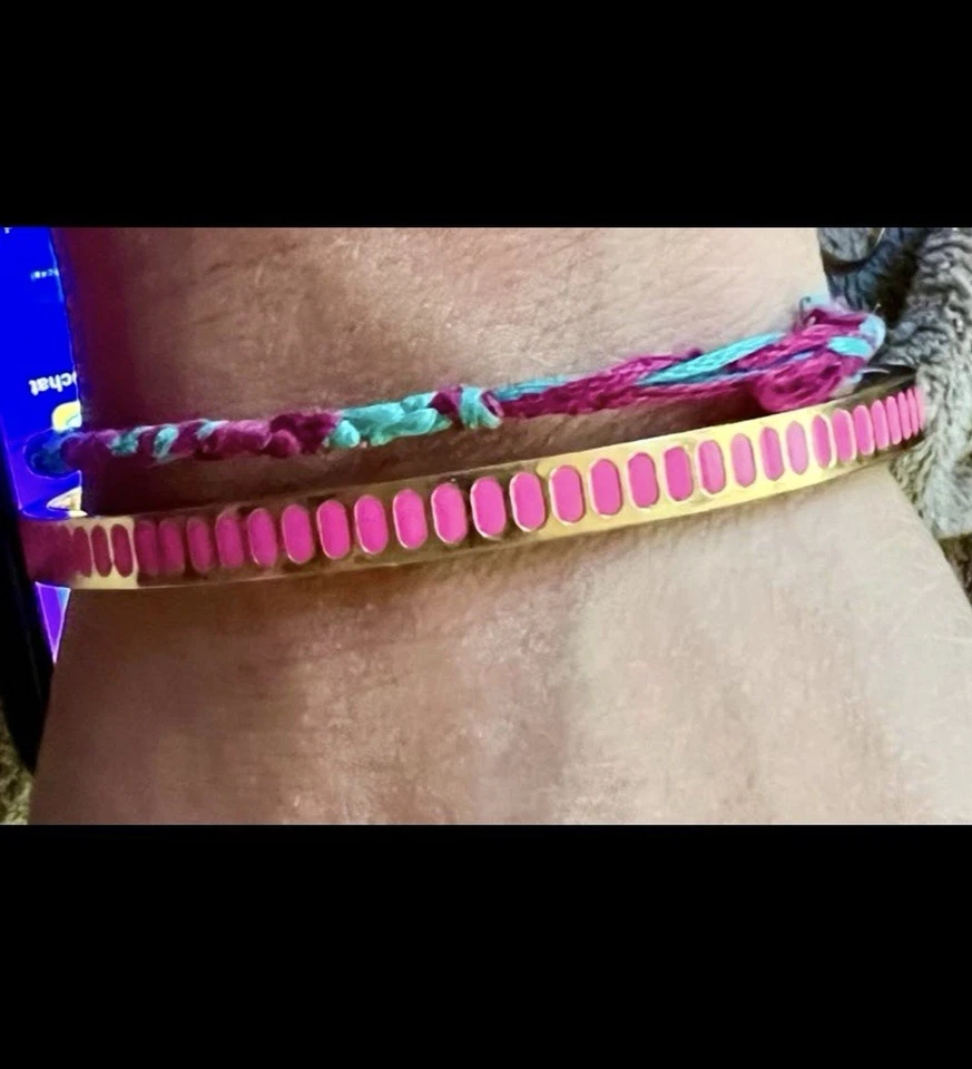 Juego Kate Spade Come Full Circle rosa intenso — Pulsera, anillo y gargantilla esmaltados Foto 3 de 4