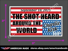 CHARLIE KIRK  MAGA STICKER DECAL WINDOW BUMPER