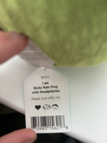 Jellycat Ricky The Rain Frog with Headphones Plush Soft Toy New with Tags Rare - Picture 4 of 4