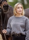 Huston X Ellany Gray Dressage Sweatshirt Purple Flowers Size M — photo 3