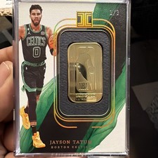 2022-2023 Impeccable Jason Tatum NBA Logo Bar 1/2 Ounce Gold /3