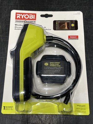 Ryobi ES5001 Phone Works Wireless Inspection Scope. Detect Smart Phone Tool .