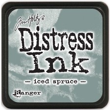 Ranger DMINI-40019 Distress Mini Ink Pad-Iced Spruce