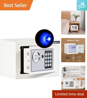 Compact 0.23 Cubic Feet Steel Safe with Dual Access and Anti-Theft Alarm System