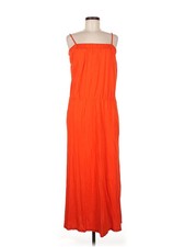 Uniqlo Women Orange Casual Dress M