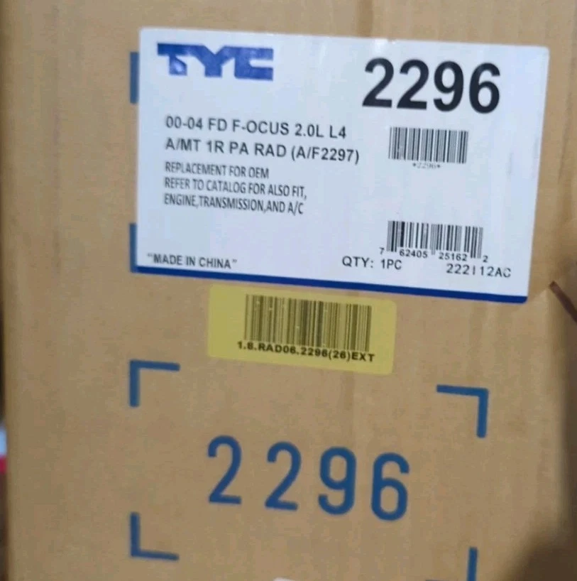 Radiador refrigerante motor para Ford Focus 2000-2007 TYC 2296 Foto 3 de 3